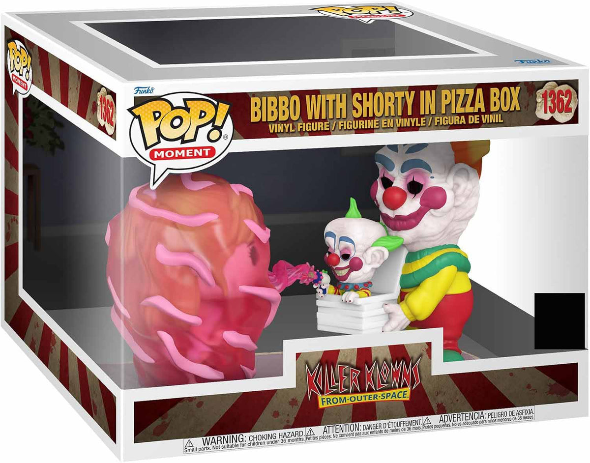 Pop Movies Killer Klowns from Outer Space 3.75 Inch Action Figure Exclusive - Bibbo with Shorty in Pizza Box #1362 (Sub-Standard Packaging)