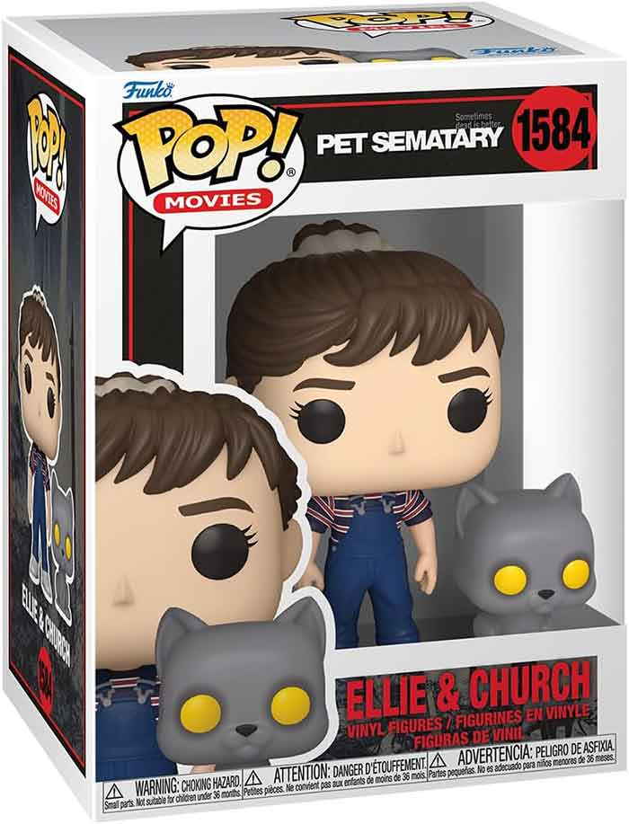 Pop Movies Pet Sematary 3.75 Inch Action Figure - Ellie & Church #1584 (Sub-Standard Packaging)
