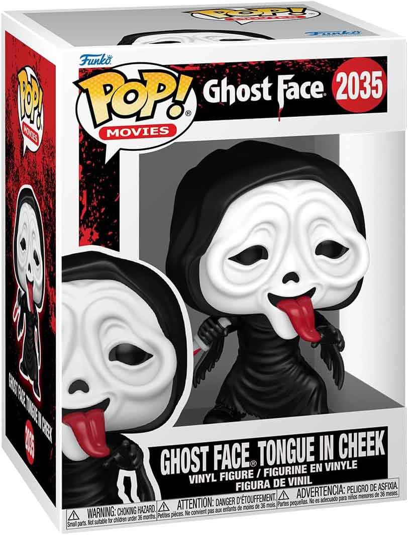 Pop Movies Scream 3.75 Inch Action Figure - Ghost Face Tongue in Cheek #2035