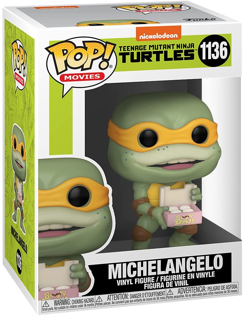 Pop Movies Teenage Mutant Ninja Turtles 3.75 Inch Action Figure - Michelangelo #1136 (Sub-Standard Packaging)