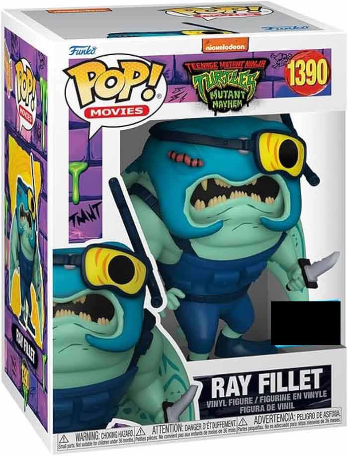 Pop Movies Teenamge Mutant Ninja Turtles 3.75 Inch Action Figure Exclusive - Ray Fillet #1390 (Sub-Standard Packaging)