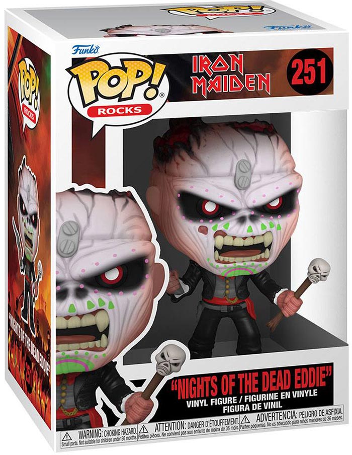 Pop Rocks Iron Maiden 3.75 Inch Action Figure - Nights Of The Dead Eddie #251