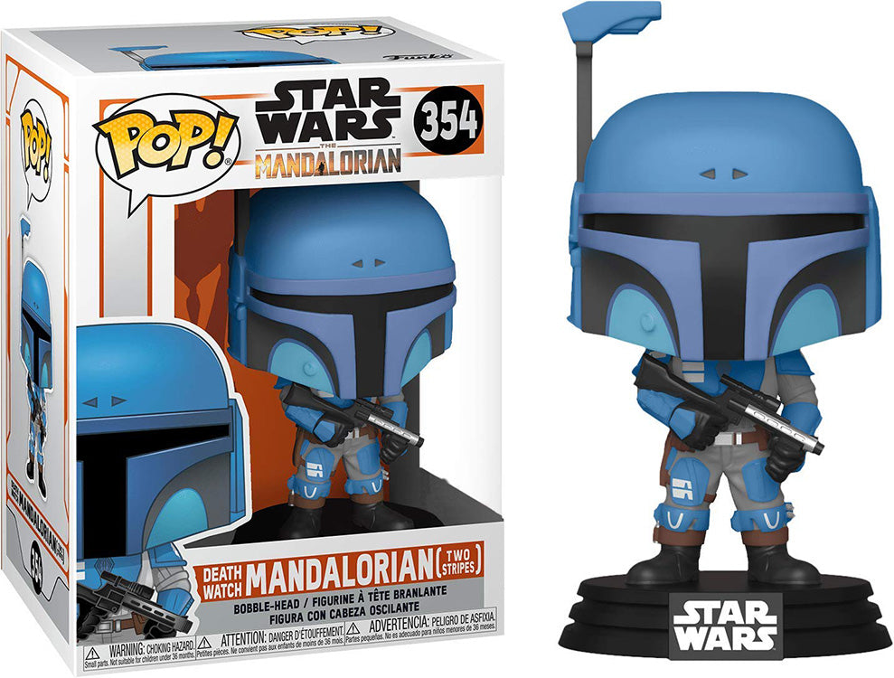 Pop Star Wars 3.75 Inch Action Figure The Mandalorian - Death Watch Mandalorian (Two Stripes) #354