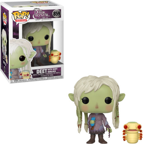 Pop Television 3.75 Inch Action Figure The Dark Crystal - Deet with Baby Nurlock #859