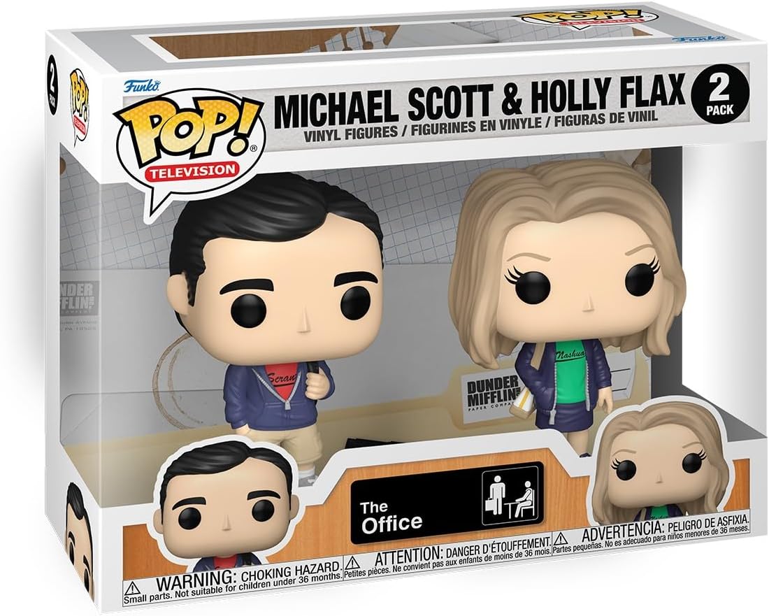 Pop Television The Office 3.75 Inch Action Figure 2-Pack - Michael Scott & Holly Flax