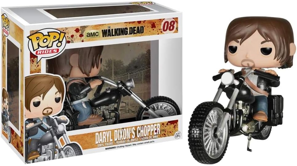Pop Television The Walking Dead 3.75 Inch Action Figure Rides - Daryl Dixon's Chopper #08