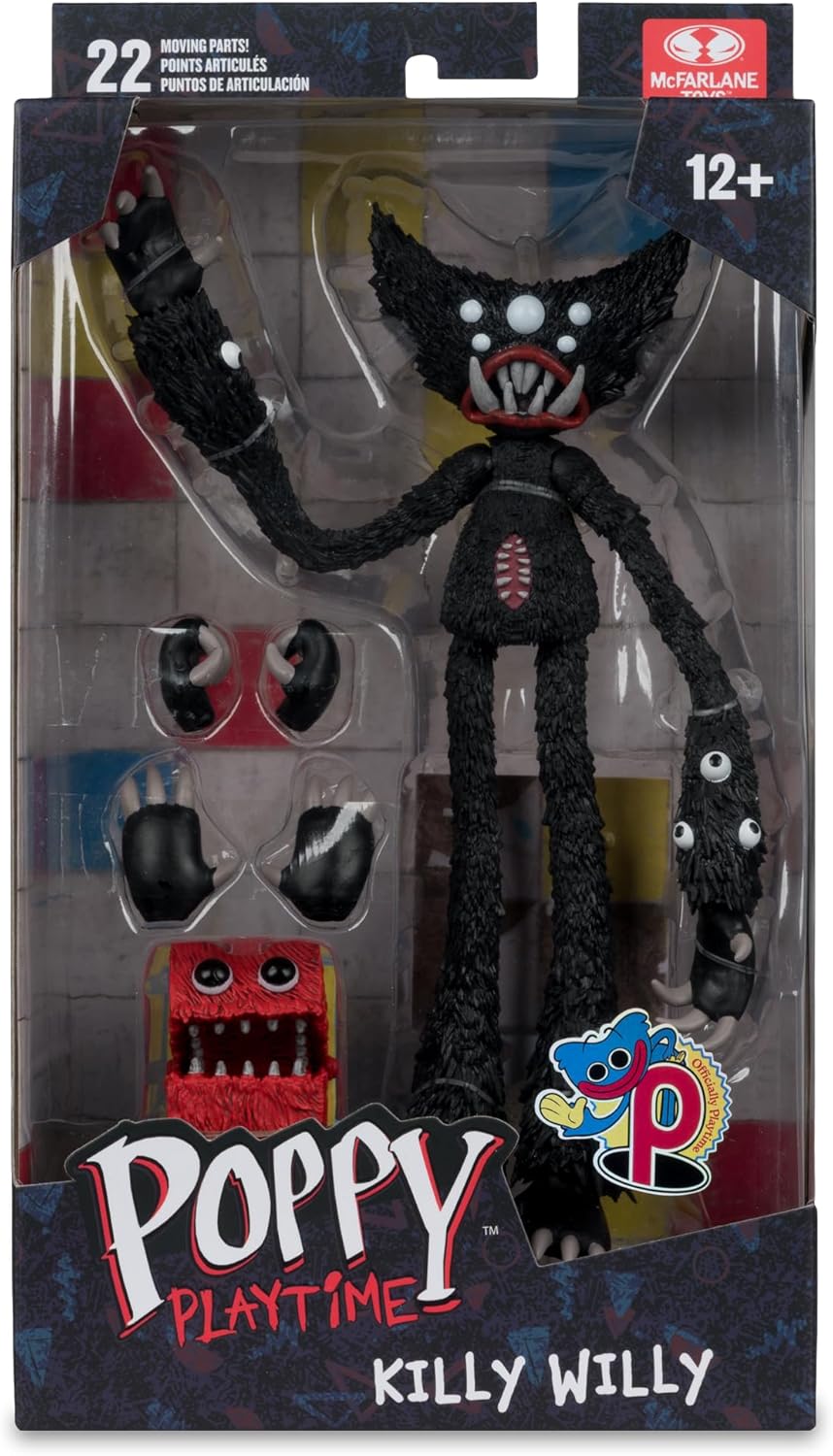 Poppy Playtime 7 Inch Action Figure Bendable - Killy Willy (Sub-Standard Packaging)