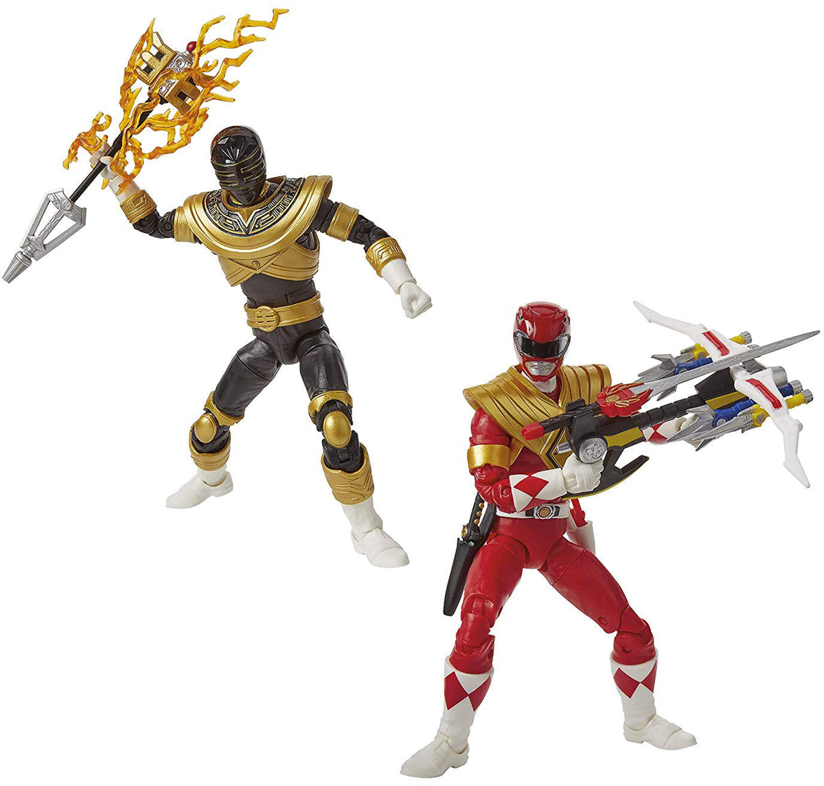 Power Rangers Lightning Collection 6 Inch Action Figure 2-Pack Exclusive - Red and Zeo Gold Ranger SDCC 2019 (Sub-Standard Packaging)