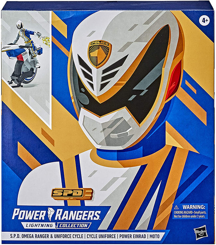 Power Rangers Lightning Collection 6 Inch Action Figure Exclusive - S.P.D. Omega Ranger and Uniforce Cycle (Shelf Wear Packaging)