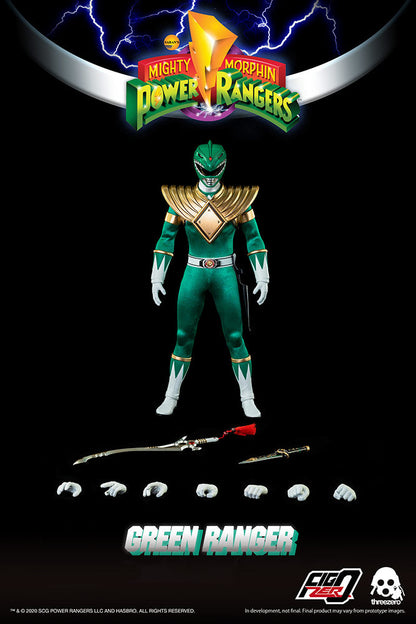 Power Rangers Mighty Morphin 12 Inch Action Figure 1/6 Scale - Green Ranger Threezero 907475 (Previously Opened Packaging)
