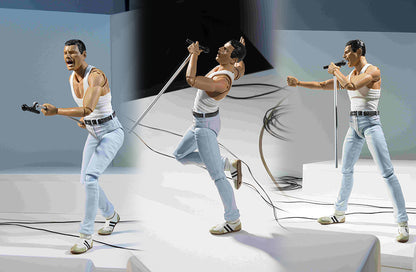 Queen 6 Inch Action Figure S.H. Figuarts - Freddy Mercury Live Aid (Sub-Standard Packaging)