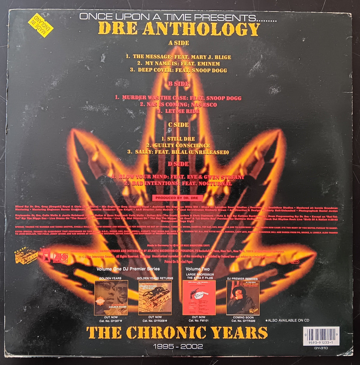 [Used LP] Dr. Dre / Anthology - The Chronic Years: 1995-2002