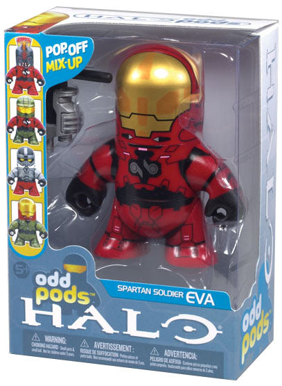 Spartan Soldier EVA - Halo Odd Pods Action Figure Series 1 McFarlane Toys (Shelf Wear Packaging)