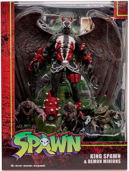 Spawn 7 Inch Action Figure Deluxe - King Spawn & Demon Minions (Sub-Standard Packaging)