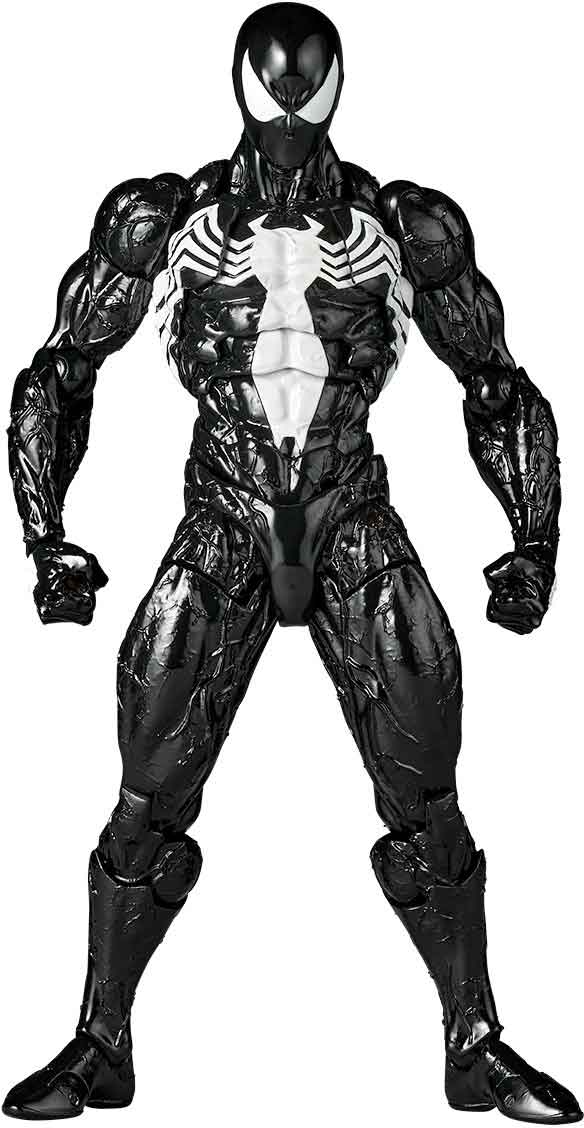 Spider-Man Amazing Yamaguchi 6 Inch Action Figure Revoltech - Symbiote Spider-Man (Pre-Order Ships June 2027)