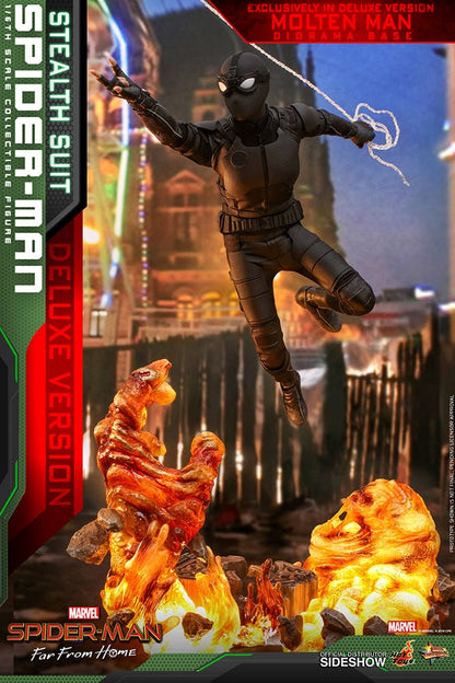 Spider-Man Far From Home 12 Inch Action Figure Movie Masterpiece 1/6 Scale - Spider-Man (Stealth Suit) Deluxe Version Hot Toys 904858