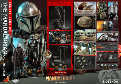 Star Wars The Mandalorian 18 Inch Action Figure 1/4 Scale Deluxe - The Mandalorian and The Child (Deluxe) Hot Toys 907266