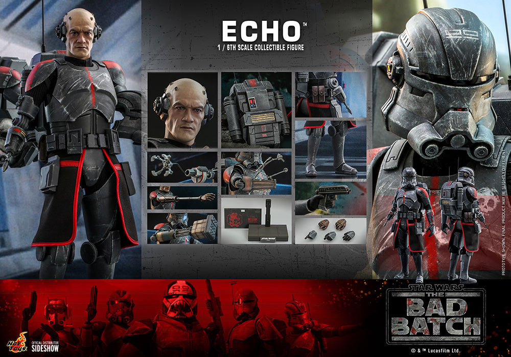 Star Wars The Bad Batch 12 Inch Action Figure 1/6 Scale - Echo Hot Toys 908283