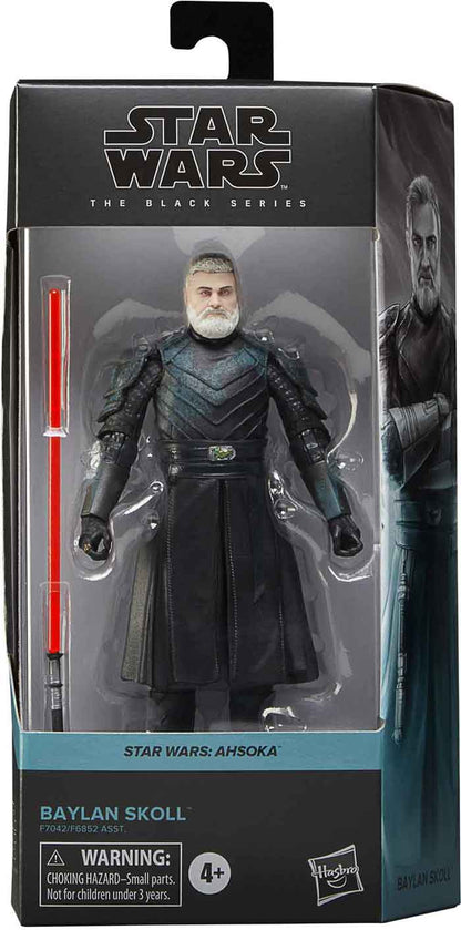 Star Wars The Black Series Disney+ Ahsoka 6 Inch Action Figure Box Art (2023 Wave 3B) - Baylan Skoll (Sub-Standard Packaging)