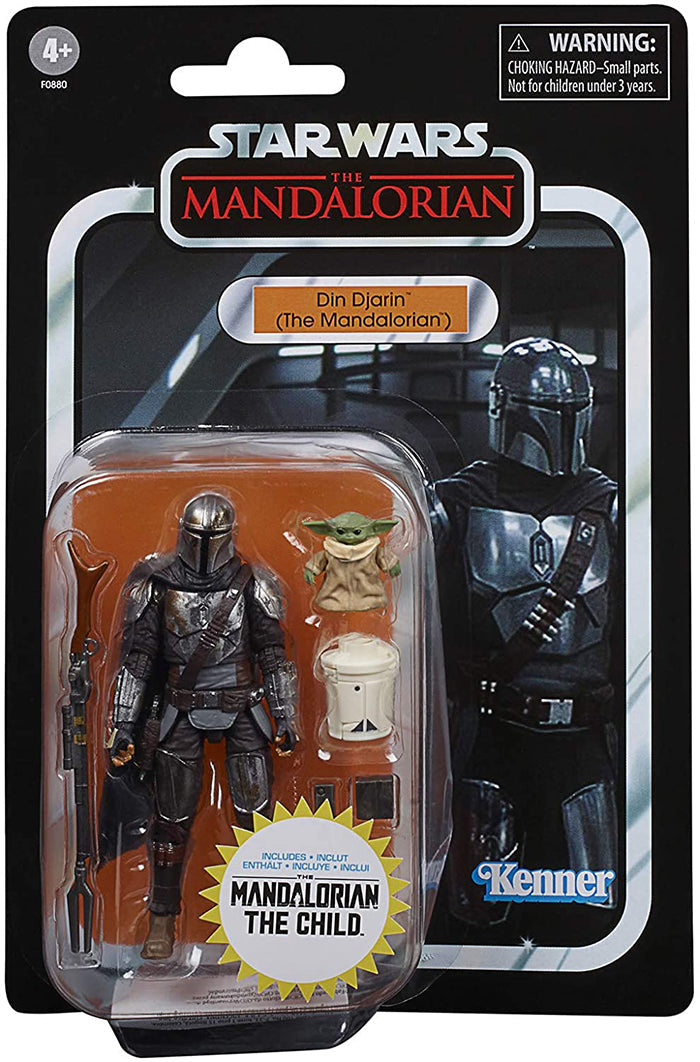 Star Wars The Vintage Collection 3.75 Inch Action Figure Exclusive - Din Djarin & Grogu (The Mandalorian & The Child Baby Yoda) (Sub-Standard Packaging)