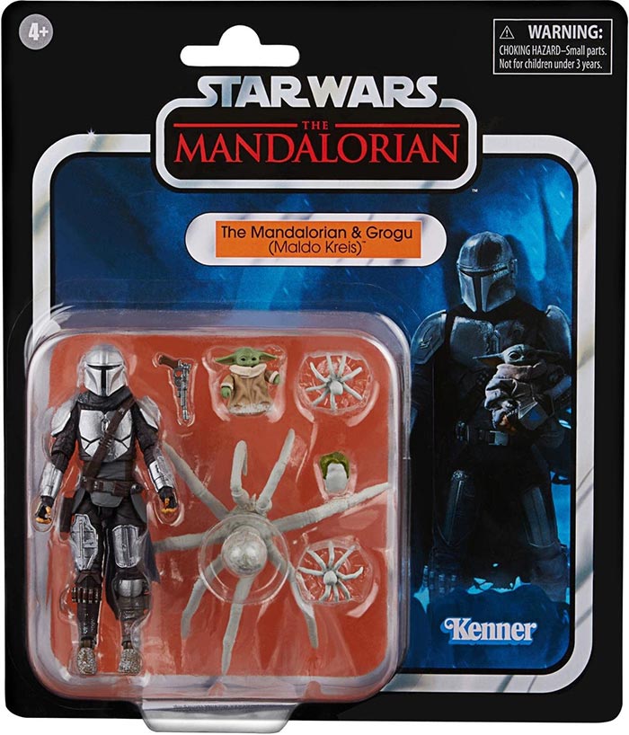 Star Wars The Vintage Collection The Mandalorian 3.75 Inch Action Figure Exclusive - The Mandalorian & Grogu VC211 (Maldo Kreis)