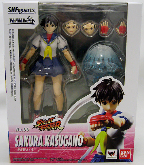 Street Fighter 6 Inch Action Figure S.H. Figuarts - Sakura Kasugano (Shelf Wear Packaging)