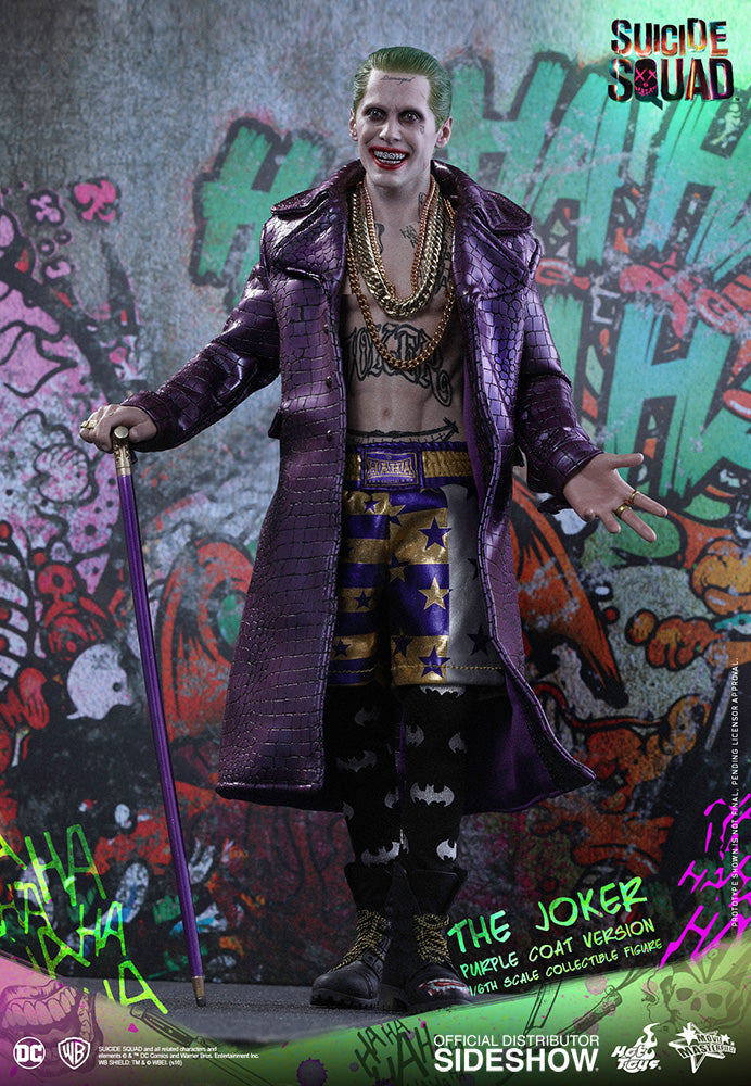 Suicide Squad 12 Inch Action Figure Movie Masterpiece 1/6 Scale Series - The Joker Purple Coat Version Hot Toys 902795