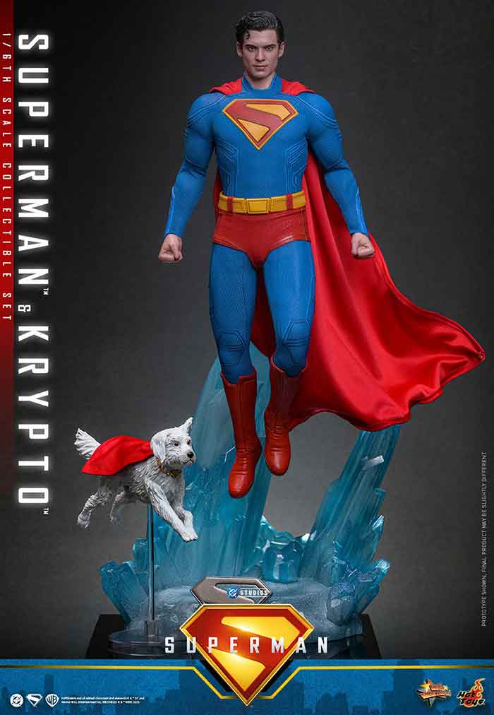 Superman 2025 12 Inch Action Figure 1/6 Scale - Superman & Krypto Hot Toys 914463