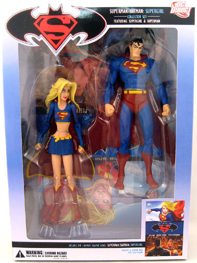 Superman / Batman 6 Inch Action Figure 2-Pack - Superman & Supergirl (Shelf Wear Packaging)