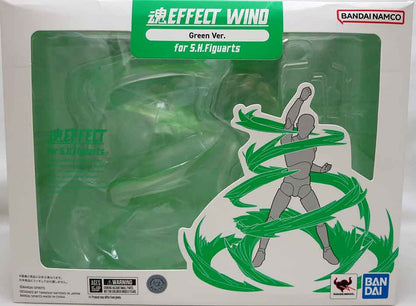 Tamashii Effect 6 Inch Scale Action Figure S.H. Figuarts - Effect Wind Green Version (Shelf Wear Packaging)