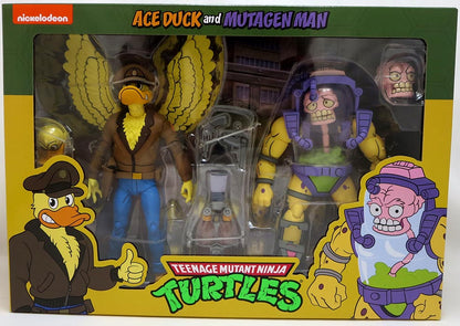 Teenage Mutant Ninja Turtles 1990 Cartoon 7 Inch Action Figure 2-Pack - Ace Duck & Mutagen Man (Sub-Standard Packaging)