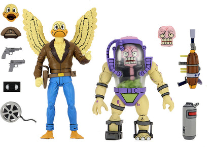 Teenage Mutant Ninja Turtles 1990 Cartoon 7 Inch Action Figure 2-Pack - Ace Duck & Mutagen Man (Sub-Standard Packaging)