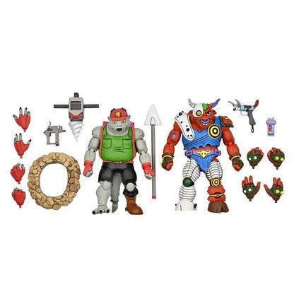 Teenage Mutant Ninja Turtles 7 Inch Action Figure Cartoon Series 2-Pack - Dirtbag and Groundchuck