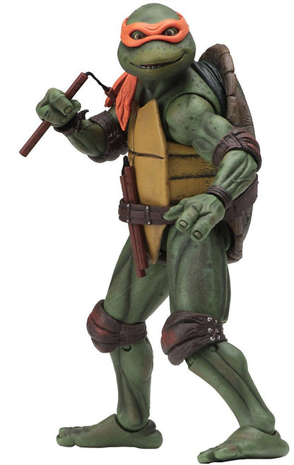 Teenage Mutant Ninja Turtles 6 Inch Action Figure Exclusive - Michelangelo 1990 Movie Version (Shelf Wear Packaging)