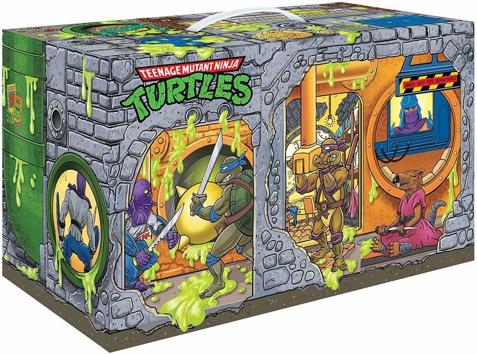 Teenage Mutant Ninja Turtles Retro Rotocast 5 Inch Action Figure Box Set Exclusive - Sewer Lair Edition (Shelf Wear Packaging)