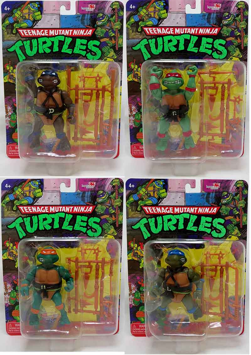 Teenage Mutant Ninja Turtles 5 Inch Action Figure Classic Retro Rotocast 2022 Wave 1 - Set of 4 (Sub-Standard Packaging)