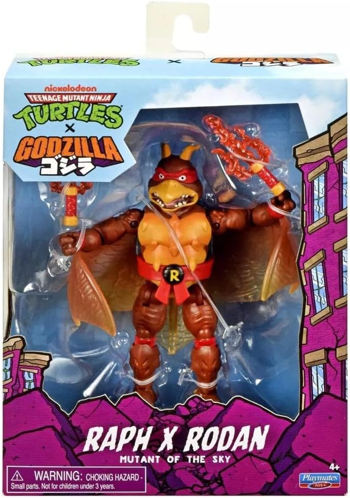 Teenage Mutant Ninja Turtles X Godzilla Godzilla 6 Inch Action Figure - Raph X Rodan