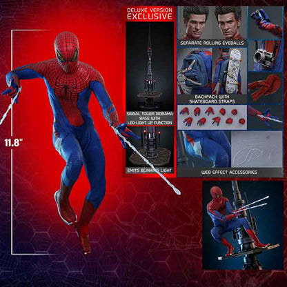 The Amazing Spider-Man 12 Inch Action Figure 1/6 Scale - Spider-Man Deluxe Version Hot Toys 9138182