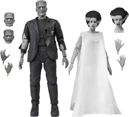 Universal Monsters The Bride of Frankenstein 90th Anniversary 7 Inch Action Figure Ultimate 2-Pack - The Monster and His Mate