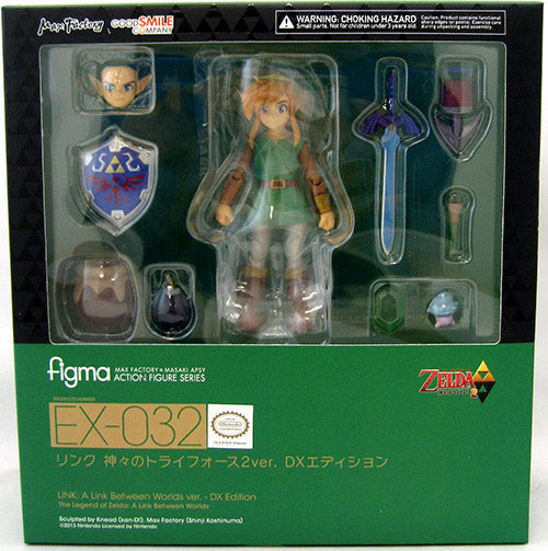 The Legend of Zelda: A Link Between Worlds 6 Inch Action Figure Figma Series - A Link Between Worlds Link Deluxe Version (Shelf Wear Packaging)