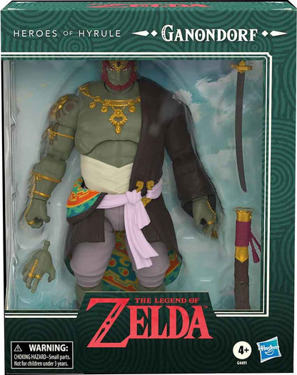 The Legend Of Zelda 6 Inch Action Figure - Heroes of Hyrule Ganondorf (Pre-Order Ships May 2027)