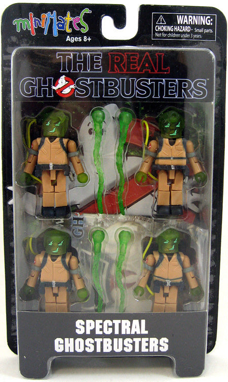The Real Ghostbusters 2 Inch Action Figure Minimates Series - Spectral Ghostbusters (Shelf Wear Packaging)