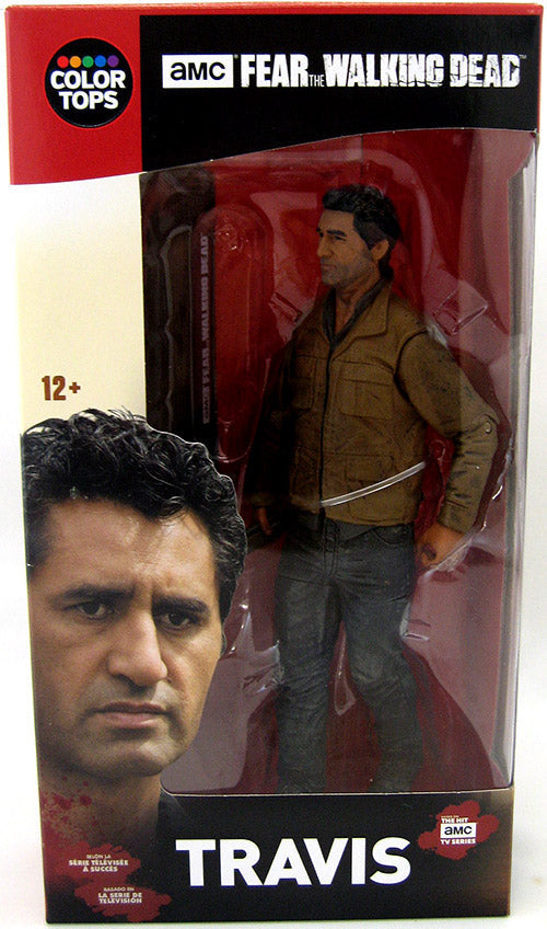 The Walking Dead 7 Inch Static Figure Color Tops Television Series - Travis #3 (Sub-Standard Packaging)
