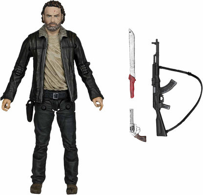 The Walking Dead 5 Inch Action Figure Wave 1 - Deputy Rick Grimes (Head Popped Off Can Be Put Back)