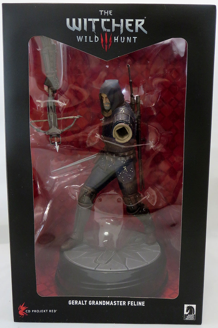 The Witcher 3 Wild Hunt 9 Inch Statue Figure - Geralt Grandmaster Feline (Sub-Standard Packaging)