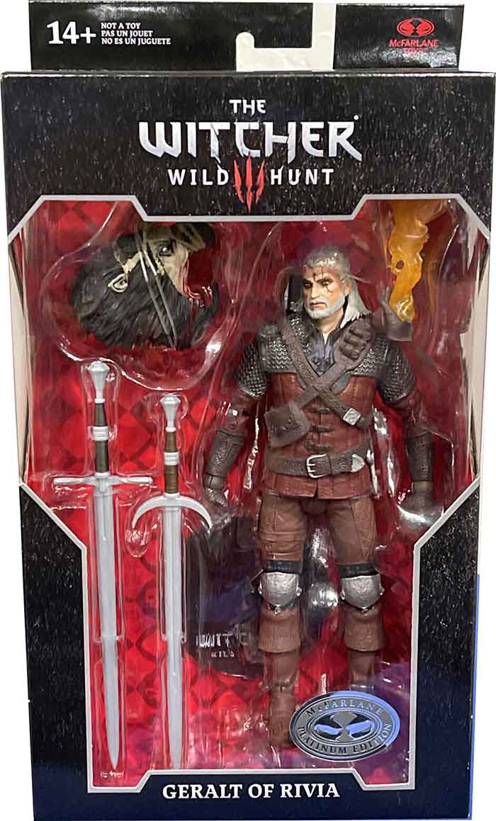 The Witcher 3 Wild Hunt 7 Inch Action Figure Wave 2 Exclusive - Geralt Of Rivia Wolf Armor (Platinum Edition) (Non Mint Packaging)
