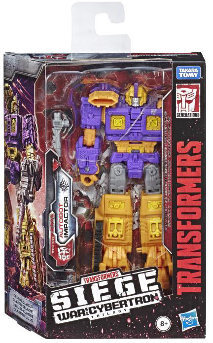 Transformers Siege War For Cybertron 6 Inch Action Figure Deluxe Class - Impactor (Sub-Standard Packaging) (Shelf Wear Packaging)