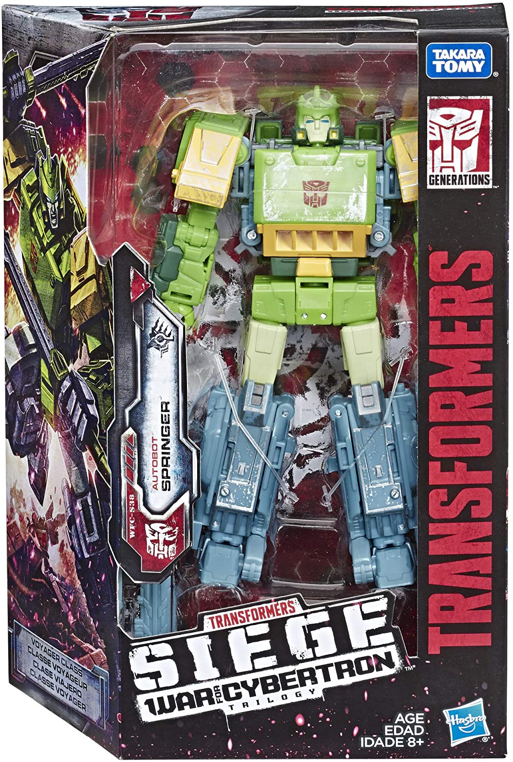 Transformers Siege War For Cybertron 7 Inch Action Figure Voyager Class - Springer (Shelf Wear Packaging)