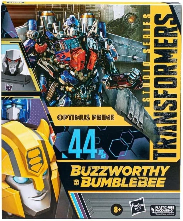 Transformers Studio Series Buzzworthy 8 Inch Action Figure Leader Class - Optimus Prime #44 (Non Mint Packaging)