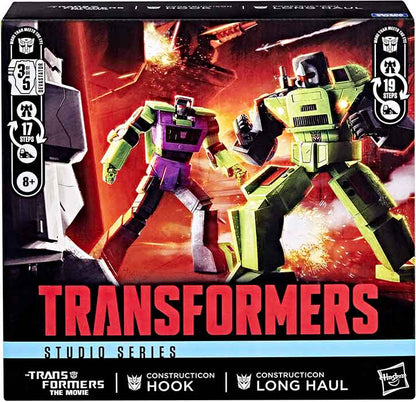 Transformers Studio Series 6.5 Inch Action Figure 2-Pack - Constructicon Hook & Long Haul (Damaged Packaging)